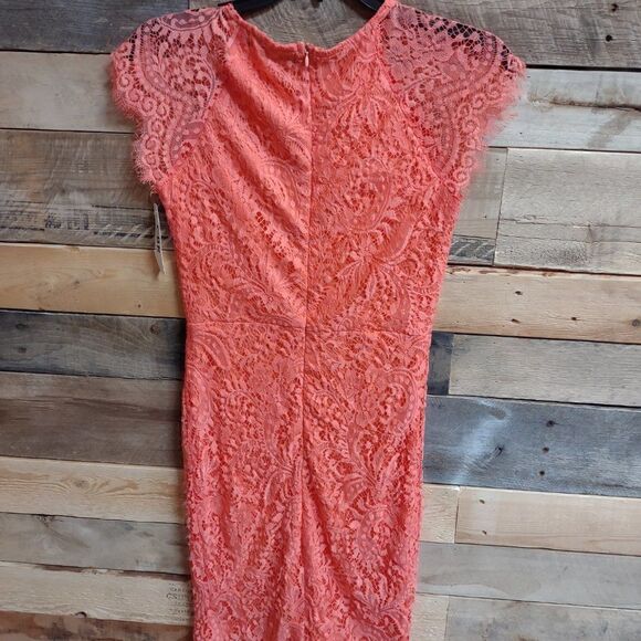CBR Exclusive Collection Coral Lace Juniors Dress (M) - Short Sleeve - NWT - Picture 3 of 3